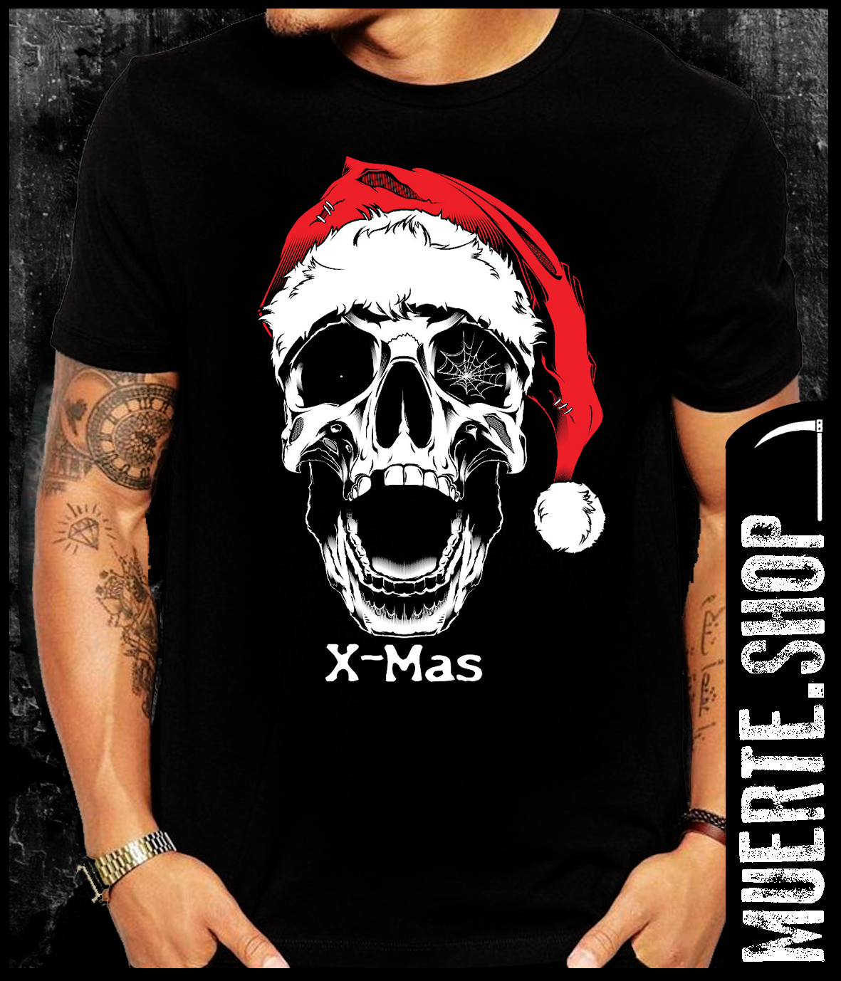 Черна тениска X FILES SKULL
